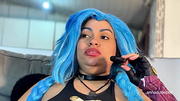 Jinx cosplay eating fetish – belly sounds burps and vore fantasy