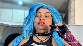 Jinx cosplay eating fetish – belly sounds burps and vore fantasy