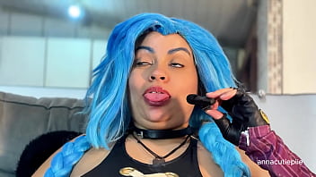 Jinx cosplay eating fetish – belly sounds burps and vore fantasy
