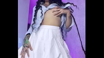 A hairy elf gives you a sloppy blowjob gag and squirting joi countdown