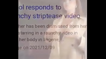 Russian teacher drops her clothes