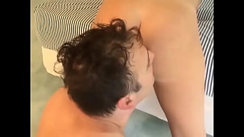 Femdom facesitting ass licking grinding pussy worship ass worship and female domination on slave who makes her cum hard many times