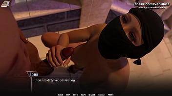 Masked big tits teen has public sex at a college party in front of everyone he cums on her big boobs taboo university steam game 3d animated hentai game part #17