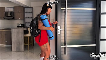 The big assed pilates teacher gives you massage with a happy ending and anal sayafit