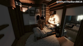 Succubus girlfriend bred in bed