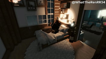 Succubus girlfriend bred in bed