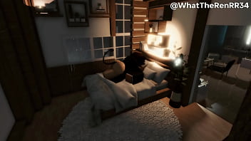 Succubus girlfriend bred in bed