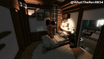 Succubus girlfriend bred in bed