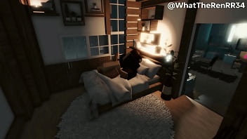 Succubus girlfriend bred in bed