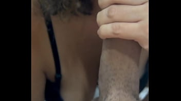 Curly girl sucking cock my big cock