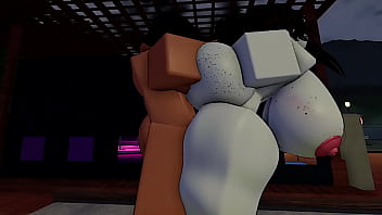 Fucking a roblox pawg in a party multiple creampies