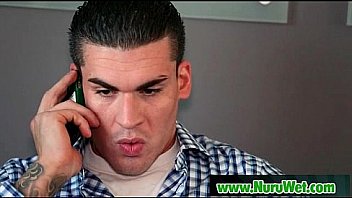 Japanese busty masseuse gives oral blowjob and nuru massage 20