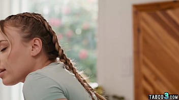 Petite hottie masturbating and riding on a huge dark dong