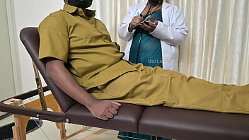 Doctor checking patient dick in clinic