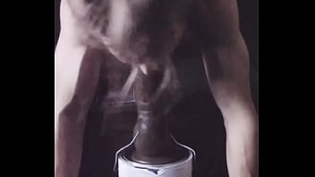 My 13" forearm black dildo it's huge and as hard as rock and i'm able to put the whole head in my mouth by stretching it