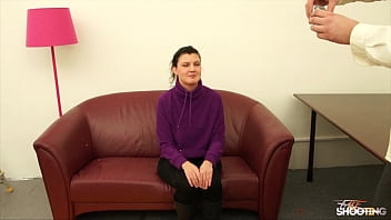 Hot brunette takes hard dick instead of model pictures taking