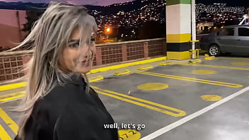 Naty delgado takes me to see the city and we have public sex in the car