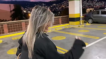 Naty delgado takes me to see the city and we have public sex in the car