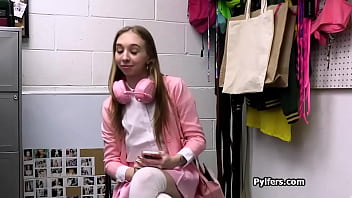 Perky cutie fucked for a second time at the officers backroom Perky cutie fucked for a second time at the officers backroom