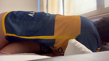 Horny girlfriend fucks her boyfriend's best friend big cock