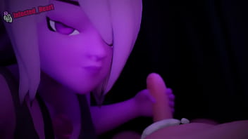 Purple shortstack strokes your cock