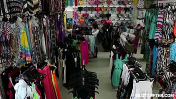 The officers massive cock plowing scarletts tight twat from behind balls deep