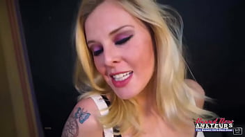 Blonde hottie mya gives a bj and gets her pussy deeply pounded and jizzed