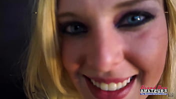 Blonde hottie mya gives a bj and gets her pussy deeply pounded and jizzed