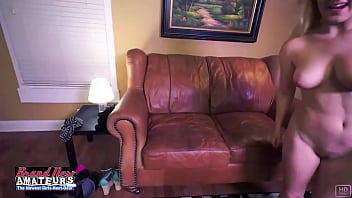 Blonde busty alex enjoys tongue fucking blue eyed brunette carmen