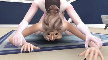 Old guy fucks teen in lingerie