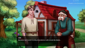 Wal 11 almost touched her big boobs but his husband caught me