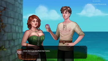 Wal 11 almost touched her big boobs but his husband caught me