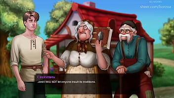 Wal 11 almost touched her big boobs but his husband caught me