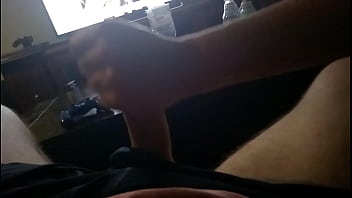 Milf tugging my cock