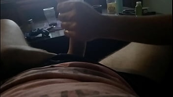 Milf tugging my cock