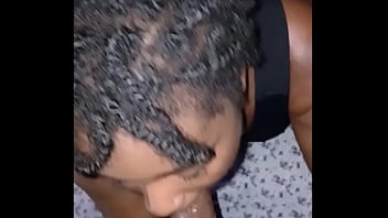 Came all over her lips & she kept sucking until it all was gone