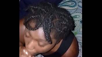 Came all over her lips & she kept sucking until it all was gone