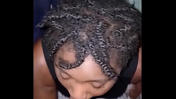 Came all over her lips & she kept sucking until it all was gone