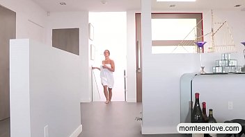 Milf have sex with her stepson and gf