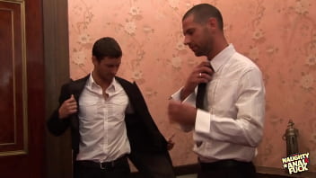 Another promiscuous individual who had her vulgar posterior penetrated and her genitalia filled with semen by two males