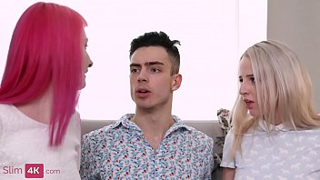 Spontaneous threesome culminates with facial cumshot on their beautiful faces Spontaneous threesome culminates with facial cumshot on their beautiful faces