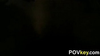 Cute girlfriend riding cock point of view