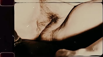 Upclose creamy pussy while watching porn