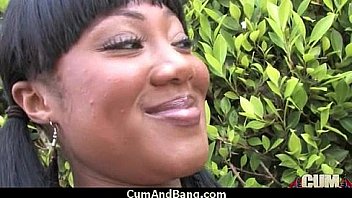 Black chick gets gangbanged by a group of white guys 10