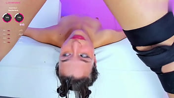 From upside down they fuck jasmine's throat