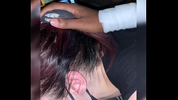 Emo girl begs to get face fucked by black cock