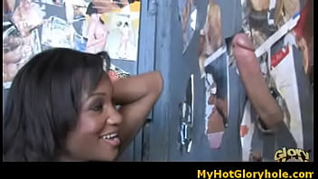 Black girl get initiated into art of blowjob gloryhole 19