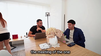 Employee gets two students to fuck her and make her enjoy their big cocks carl max