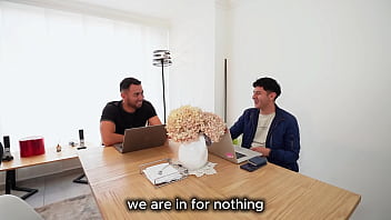 Employee gets two students to fuck her and make her enjoy their big cocks carl max