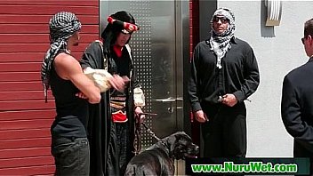 Soapy sensual massage sex for horny client 07